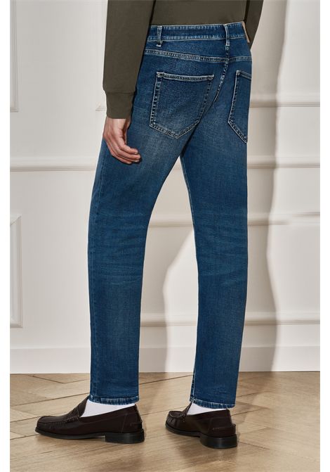 PT Torino Jeans Super Slim Swing in Denim Stretch Blu Medio Uomo PT TORINO | Pantaloni | C5-DP05Z0ML75